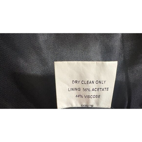 John Varvators Uptown Wool Cashmere Silk Chore Blazer Jacket size 42 color black - Picture 8 of 9
